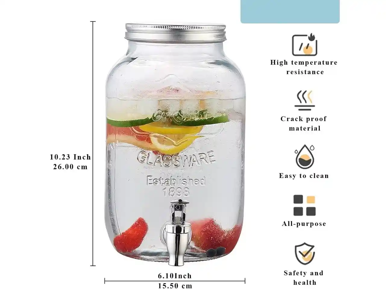 Glass Jar With Tap
