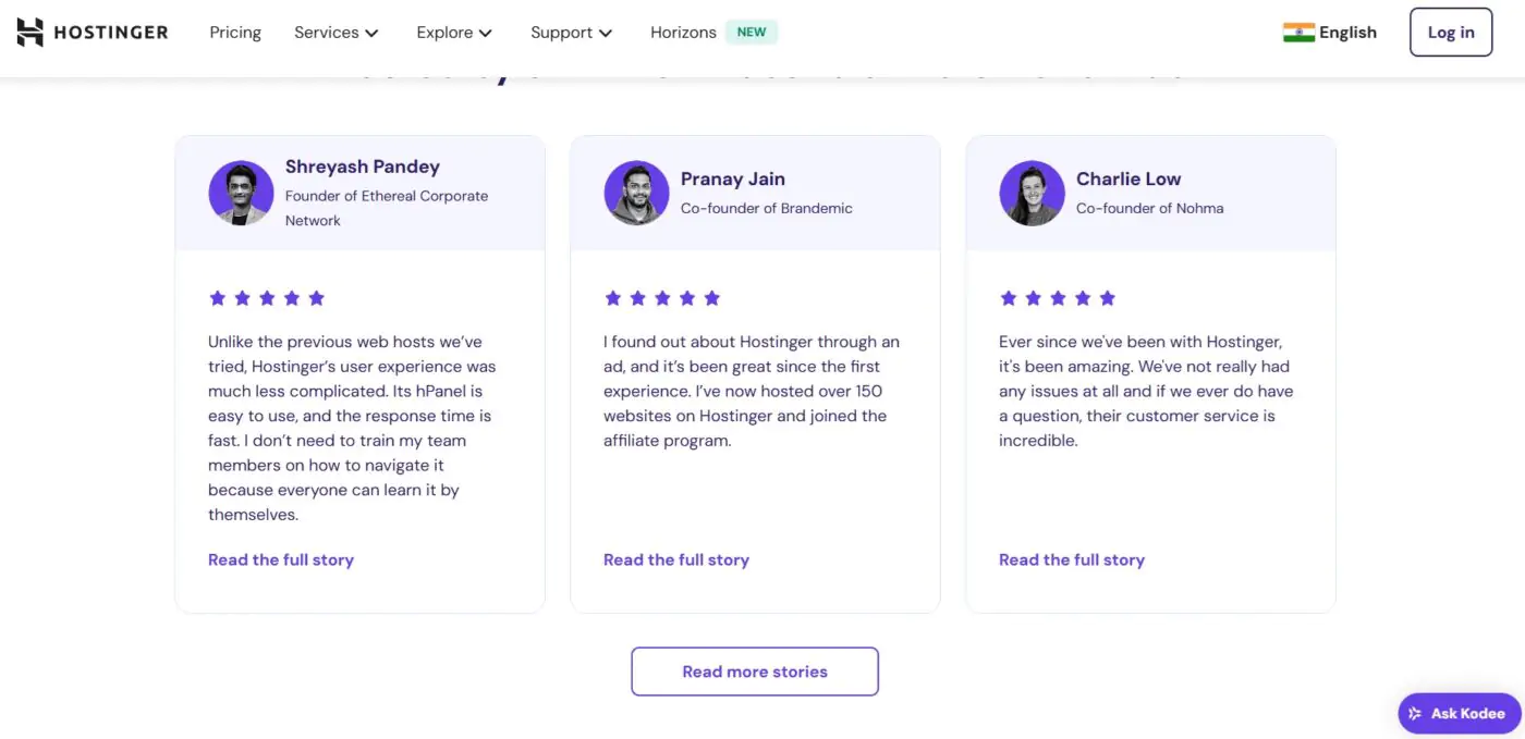 Hostinger Reviews